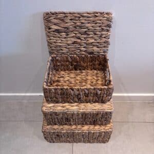 SUNA – kleine gevlochten opbergmanden van zeegras