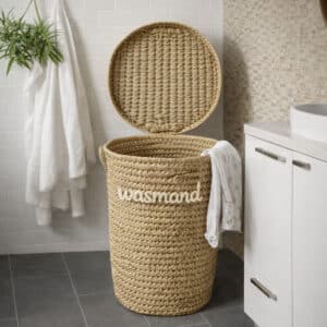 RIVA – wasmand van palmblad met deksel