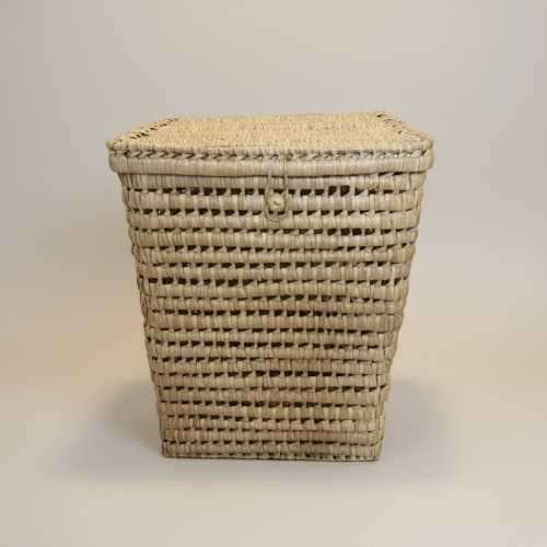 RIVA – wasmand van palmblad met deksel