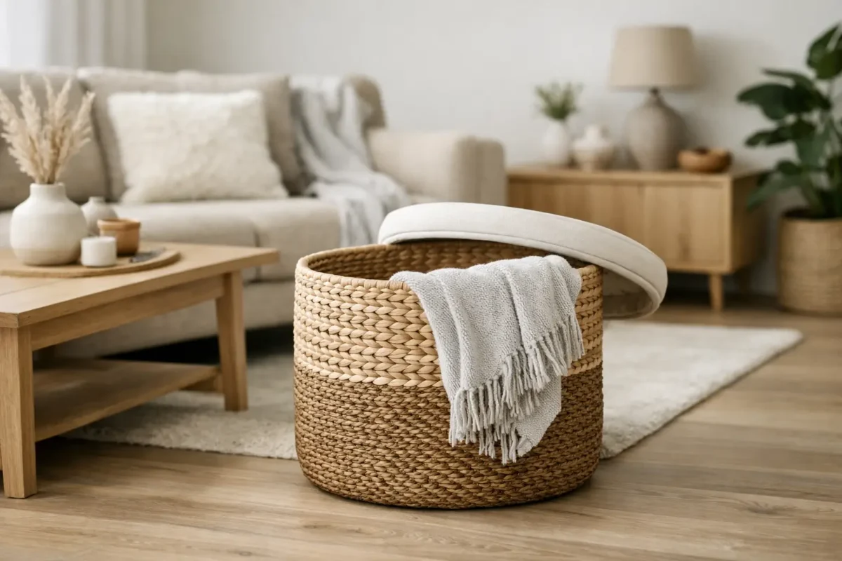 Dekenmand woonkamer: mooi en praktisch