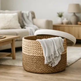 Dekenmand woonkamer: mooi en praktisch