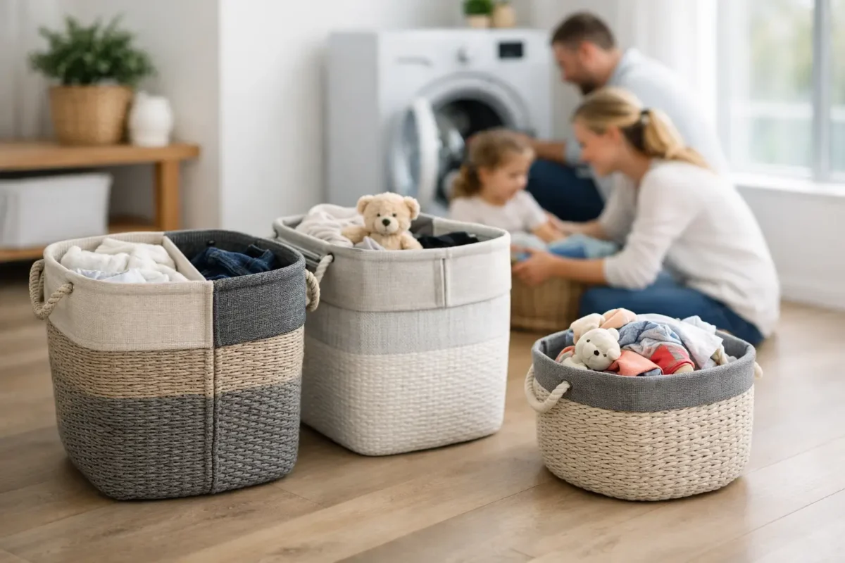 Gepersonaliseerde wasmand voor elk gezin