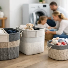 Gepersonaliseerde wasmand voor elk gezin