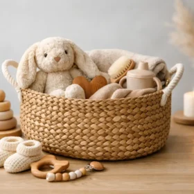 Mand met naam als cadeau: warm en praktisch